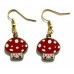 Enamel Mushroom Earrings