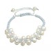 Real Pearl Bracelet With Grey Cord