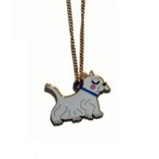 Enamel Westie Necklace