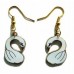 Enamel Swan Earrings