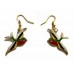 Enamel Swallow Earrings