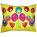 Yellow Flowers Rectangular Folk Cushion