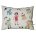 Paper Doll Cushion On Organic Cotton, Leni
