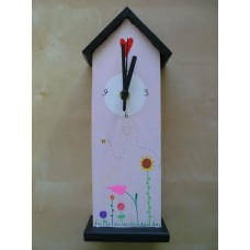 Pink House Clock