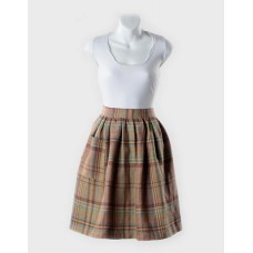 Evette Plaid Half Pinny