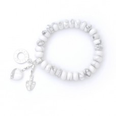 Powerbead Guardian Angel Howlite Bracelet