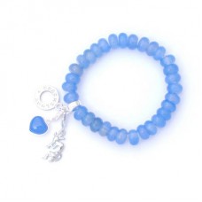 Powerbead Friendship Blue Agate Bracelet