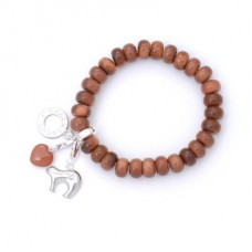 Powerbead Wealth Goldstone Bracelet