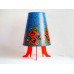 She! Table Lamp With Red Flowers