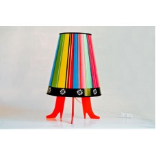 She! Table Lamp With Multi-coloured Stripes