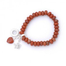 Powerbead Friendship Red Jasper Bracelet