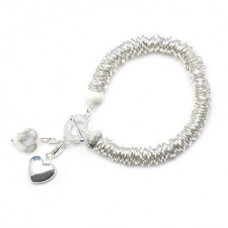 Caterpillar Guardian Angel Howlite Bracelet