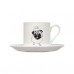 Pug Coffee Cup And Saucer