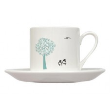 Blockes By The Tree Coffee Cup And Saucer