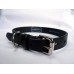Vintage Leather Dog Collar In Plain Black