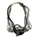 Black And Silver Short Style Necklace