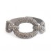 Glamorous Leather And Czech Crystal Link Bracelet - Grey