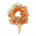 Beaded Skull Colour Splash Bracelet - Gold