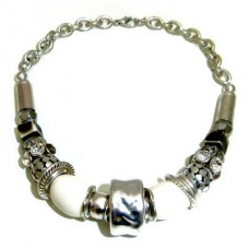 Chunky Silver Short Style Necklace