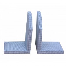 Blue Gingham Childrens Bookends