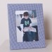 Blue Gingham Photo Frame