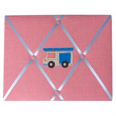 Fire Trucks Appliqued Childrens Message Board