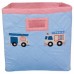 Fire Trucks Appliqued Storage Bag