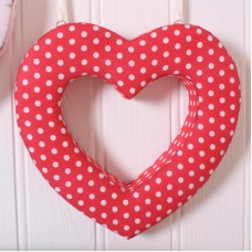 Heart Motif Red Dotty