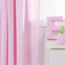 Pink Gingham Childrens Curtains