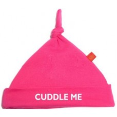 Hot Pink Cuddle Me Pixie Hat With White Print