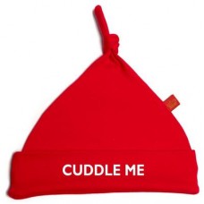Red Cuddle Me Pixie Hat With White Print