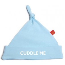 Baby Blue Cuddle Me Pixie Hat With White Print