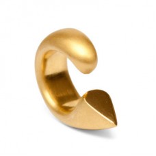 Gold Plate Brass Geometric Teardrop Cocktail Ring