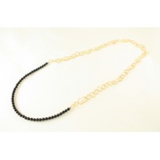 Afiok Beaded Onyx Short Necklace