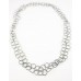 Afiok Long Oxidised Silver Necklace