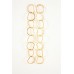 Afiok Yellow Gold Plated Textured Earrings