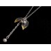 2 Leaf Gold Dangly Necklace