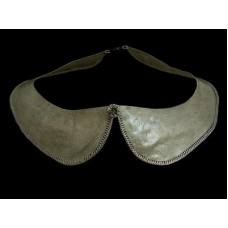 Gold Collar With Silver Edge With Green Quartz