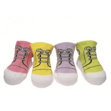 Organic Cotton Girls High Top Baby Socks