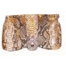 Natural Gold Butterfly Clutch Bag With Brooch