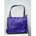 Purple Leather Shopper