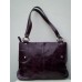 Aubergine Leather Shopper