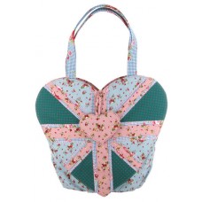 Patty Shopper Bag In Blue And Peach