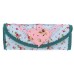 Patty Long Purse In Blue And Peach