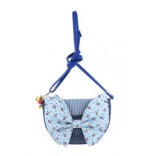 Lola Cross Body Bag In Blue And White