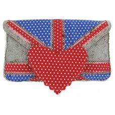 Patty Clutch Bag In Red And Blue
