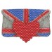 Patty Clutch Bag In Red And Blue