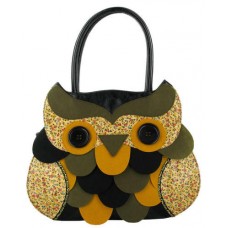 Twit Twoo Shopper Bag In Green