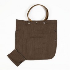 Suit Bag With Matching Cuff Purse In Brown