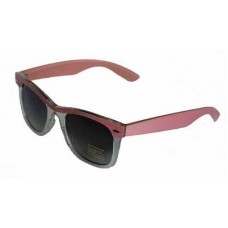 Pink Retro Wayfarer Style Sunglasses